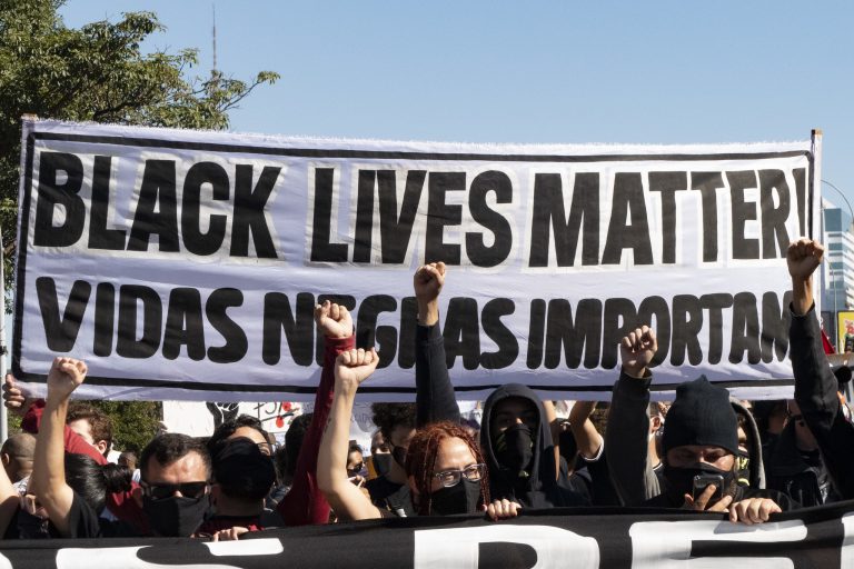 Direitos Humanos - negros - racismo manifestações (protestos antirracismo em Brasília-DF, 7/6/20)