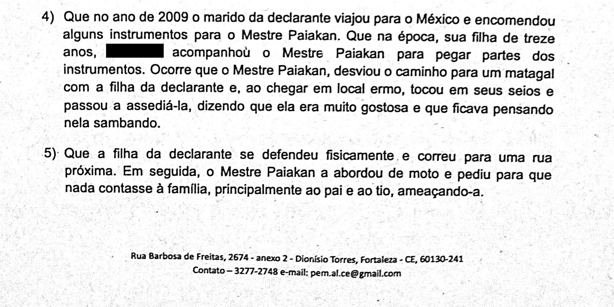 luciana2 capoeiristas denunciam mestres de um dos maiores grupos do pais por crimes