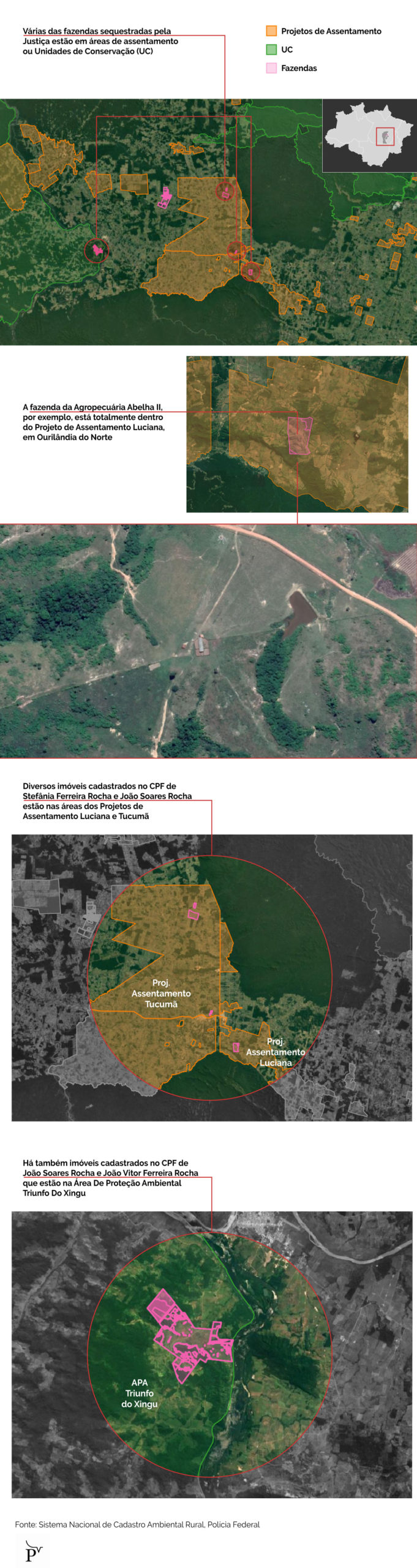 mapa fazendas gado de fazendas ligadas a narcopecuarista foi vendido a jbs e frigol scaled 1