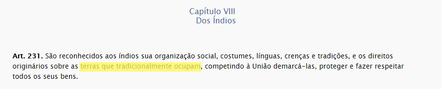Em pouco mais de 48h, povos indígenas podem perder os meios para sua sobrevivência 13 Print do parecer nº 005/2017, a respeito da posse de terras por povos indígenas
