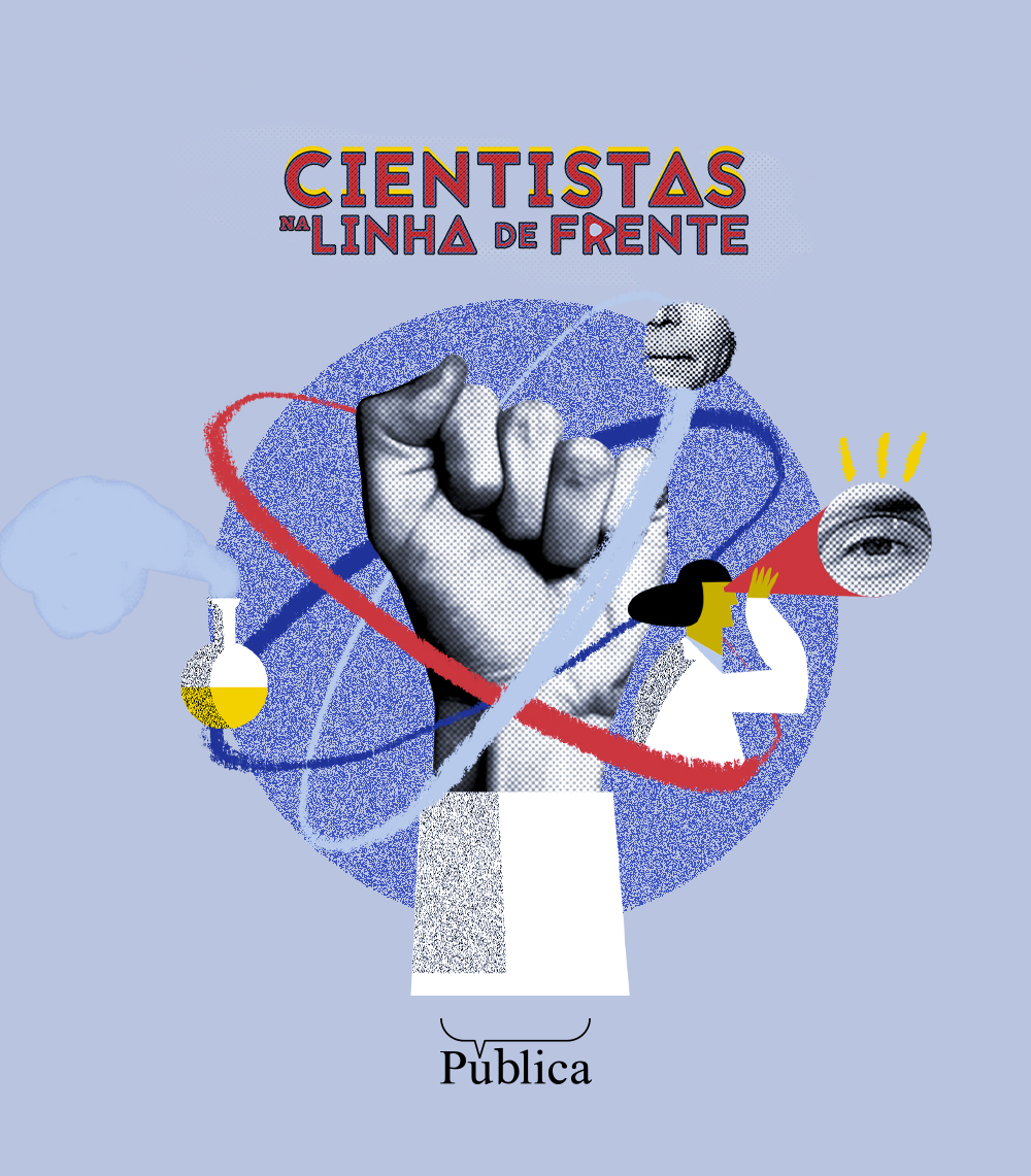 cientistas na linha de frente