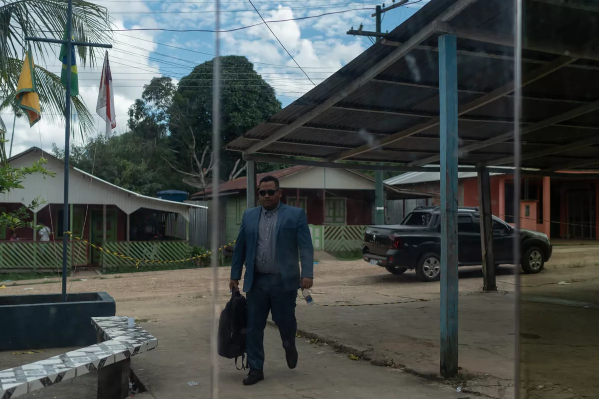 Motivação das mortes de Bruno Pereira e Dom Phillips vai definir o caminho do processo 53 Ednilson Almeida Tananta, advogado de defesa de Pelado chegando na delegacia