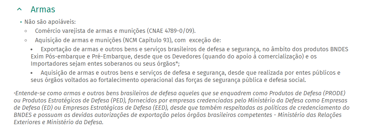 Foto2 Governo Bolsonaro autorizou financiamento proibido de loja de arma via BNDES