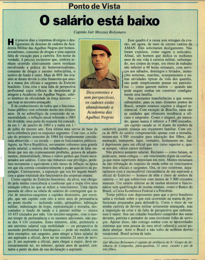 Foto2 Irmao de rebeldia de Bolsonaro capitao conta em livro como cercou prefeitura em 1987